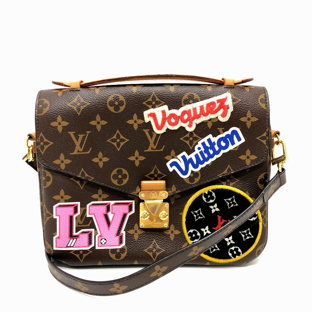 LOUIS VUITTON Handbag M43991 Monogram canvas Brown Pochette Metis MM Women Used Authentic
