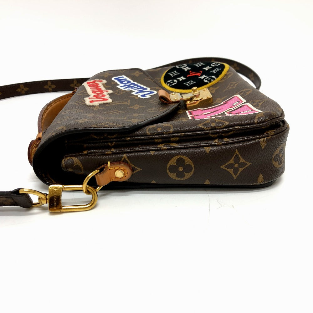 LOUIS VUITTON Handbag M43991 Monogram canvas Brown Pochette Metis MM Women Used Authentic