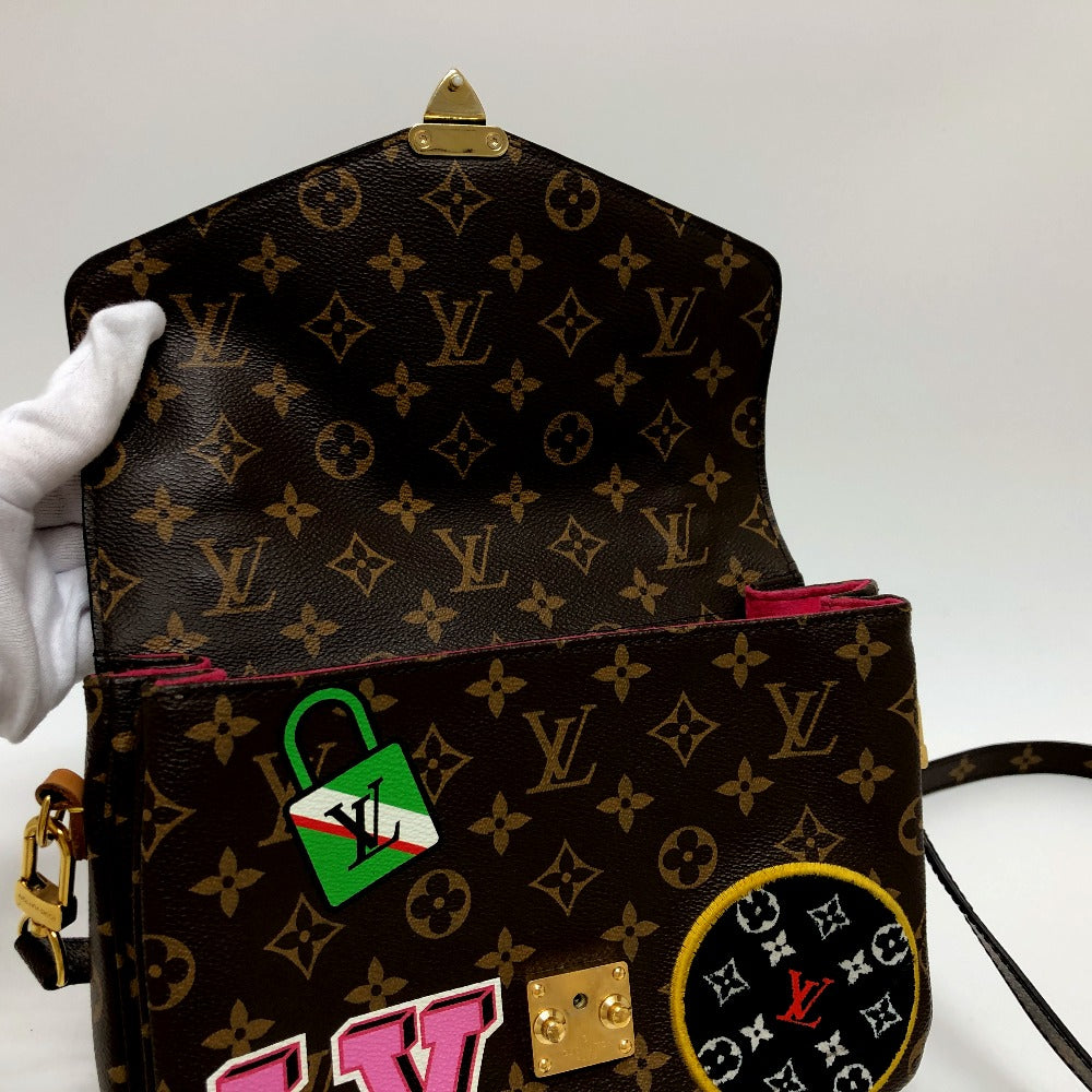 LOUIS VUITTON Handbag M43991 Monogram canvas Brown Pochette Metis MM Women Used Authentic