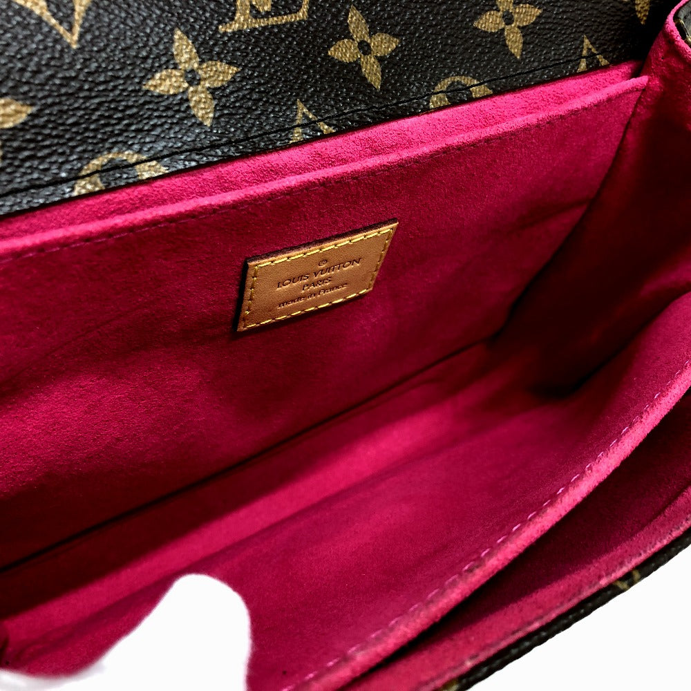 LOUIS VUITTON Handbag M43991 Monogram canvas Brown Pochette Metis MM Women Used Authentic
