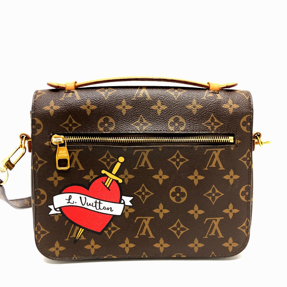 LOUIS VUITTON Handbag M43991 Monogram canvas Brown Pochette Metis MM Women Used Authentic