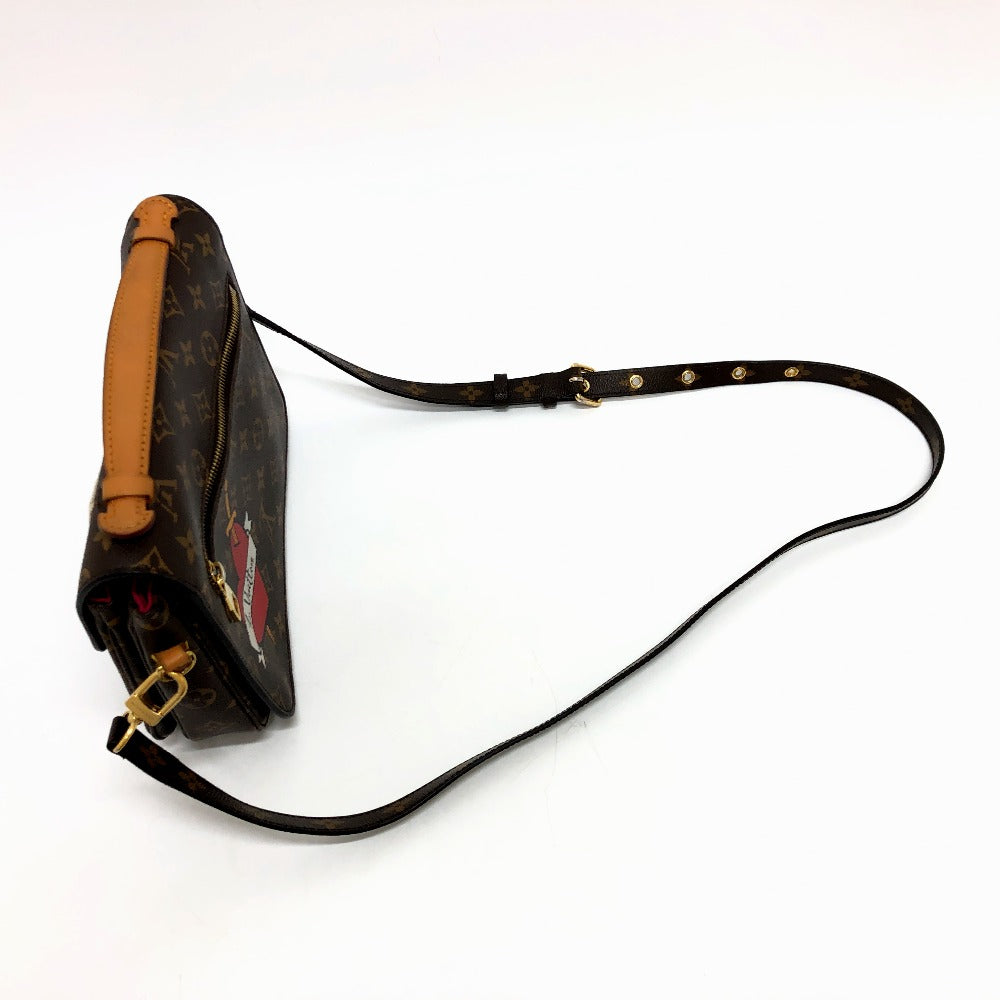 LOUIS VUITTON Handbag M43991 Monogram canvas Brown Pochette Metis MM Women Used Authentic