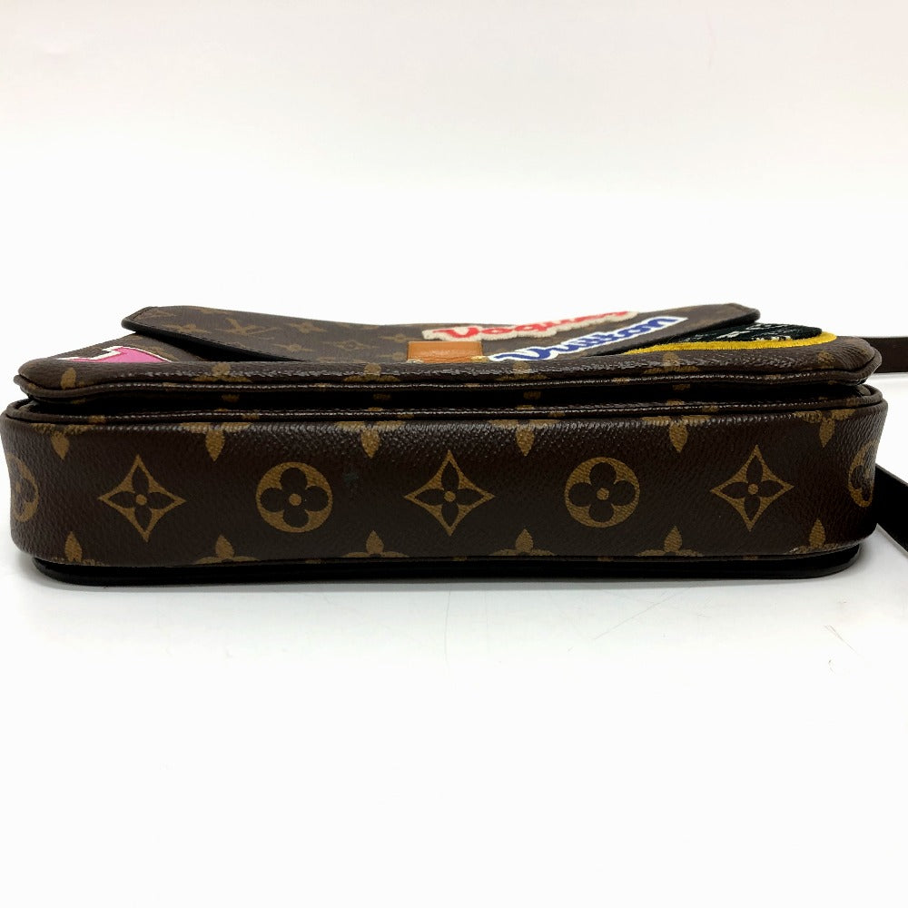 LOUIS VUITTON Handbag M43991 Monogram canvas Brown Pochette Metis MM Women Used Authentic