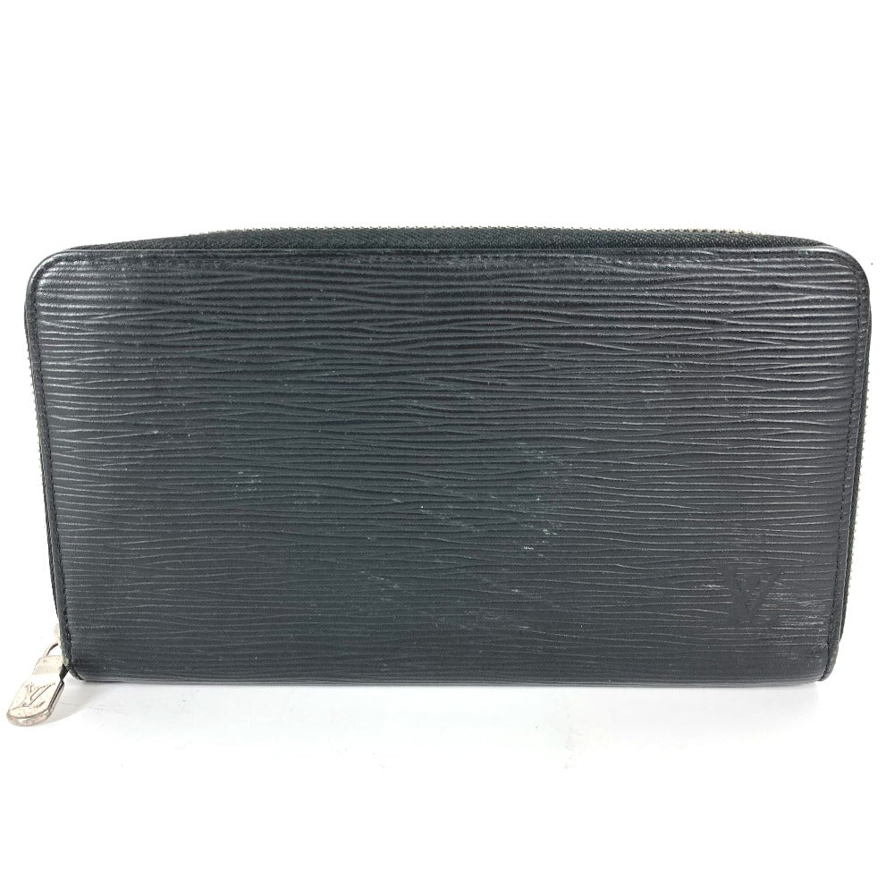 LOUIS VUITTON Long Wallet Purse M62643 Epi Leather black Epi Zippy Organizer NM