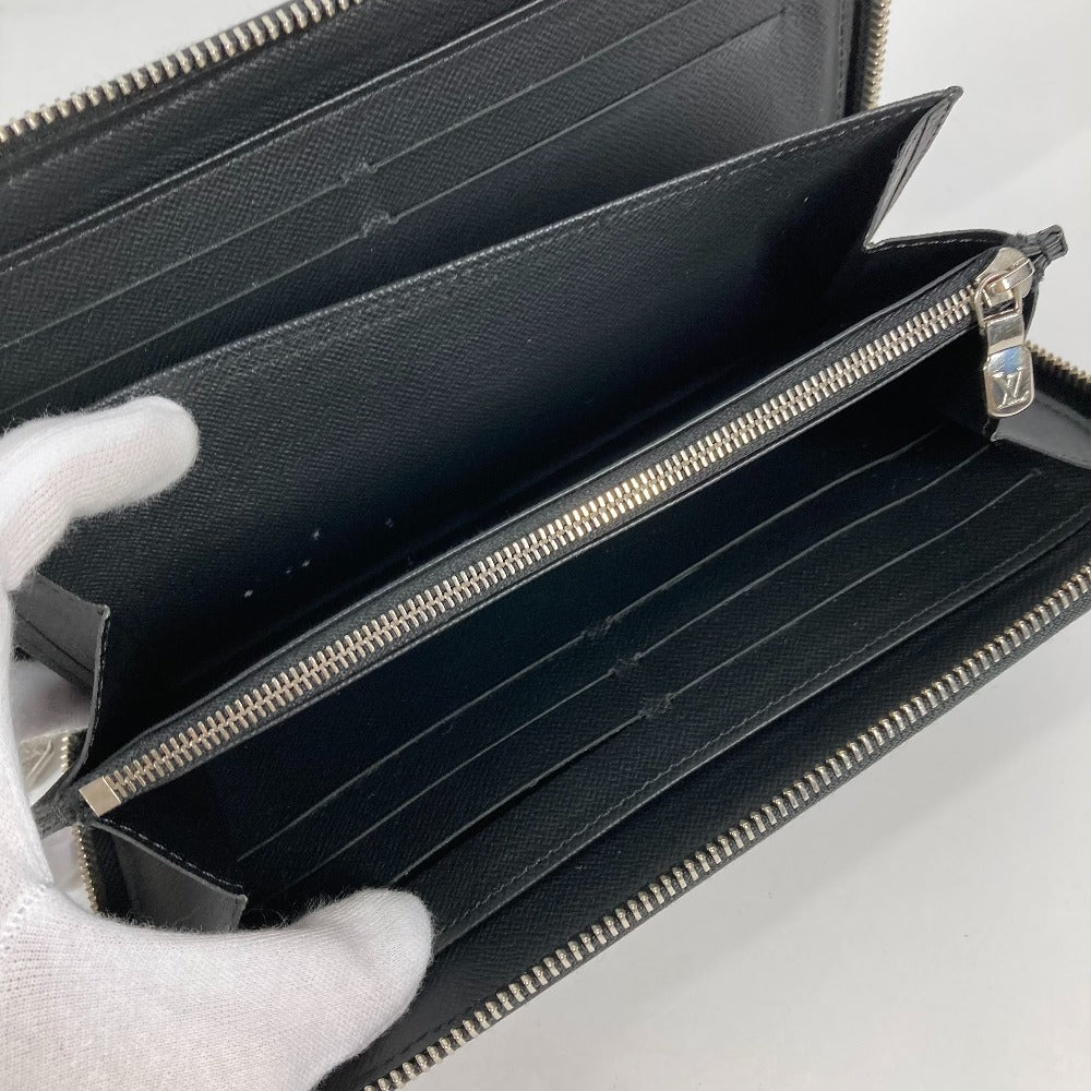 LOUIS VUITTON Long Wallet Purse M62643 Epi Leather black Epi Zippy Organizer NM
