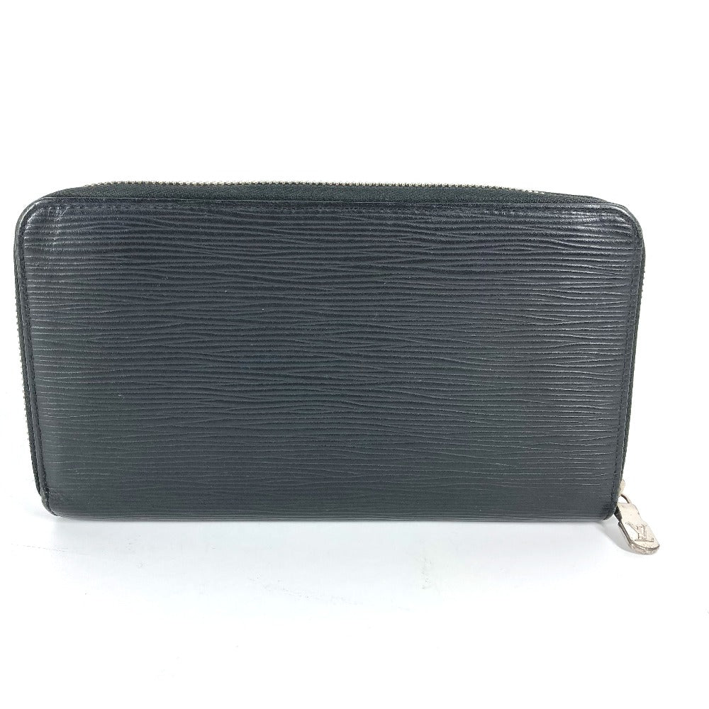 LOUIS VUITTON Long Wallet Purse M62643 Epi Leather black Epi Zippy Organizer NM