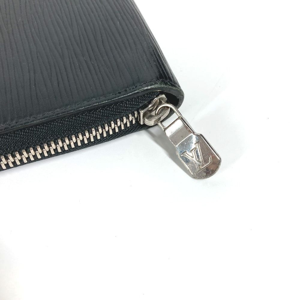 LOUIS VUITTON Long Wallet Purse M62643 Epi Leather black Epi Zippy Organizer NM