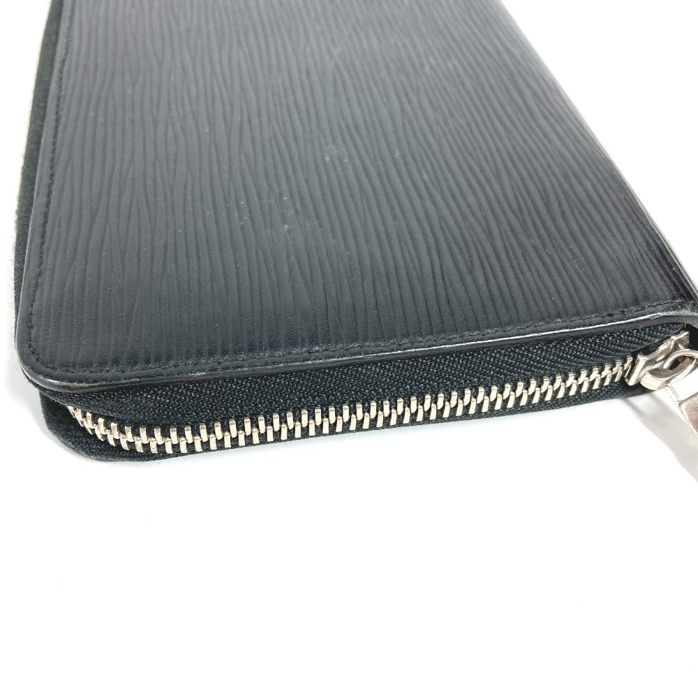 LOUIS VUITTON Long Wallet Purse M62643 Epi Leather black Epi Zippy Organizer NM