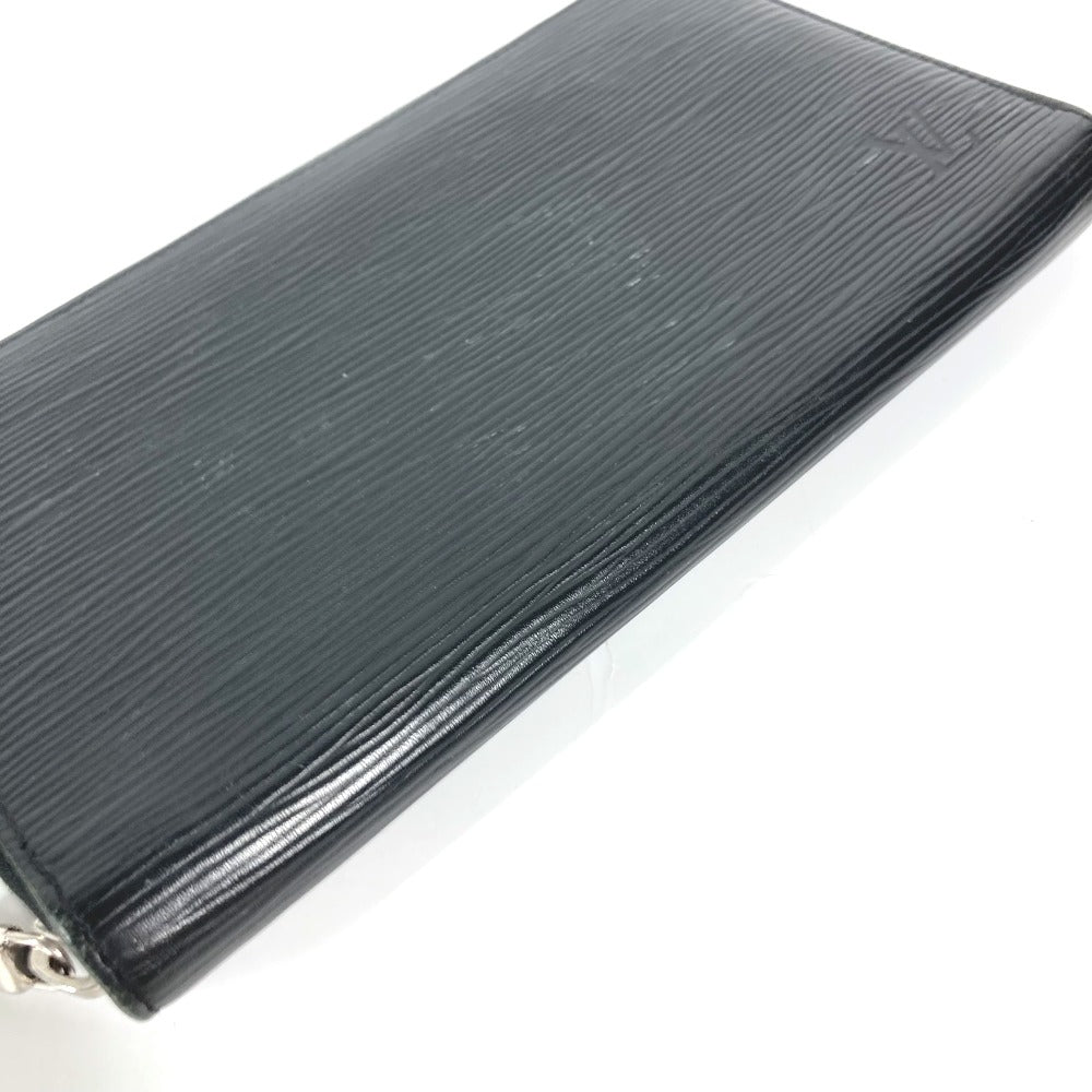 LOUIS VUITTON Long Wallet Purse M62643 Epi Leather black Epi Zippy Organizer NM