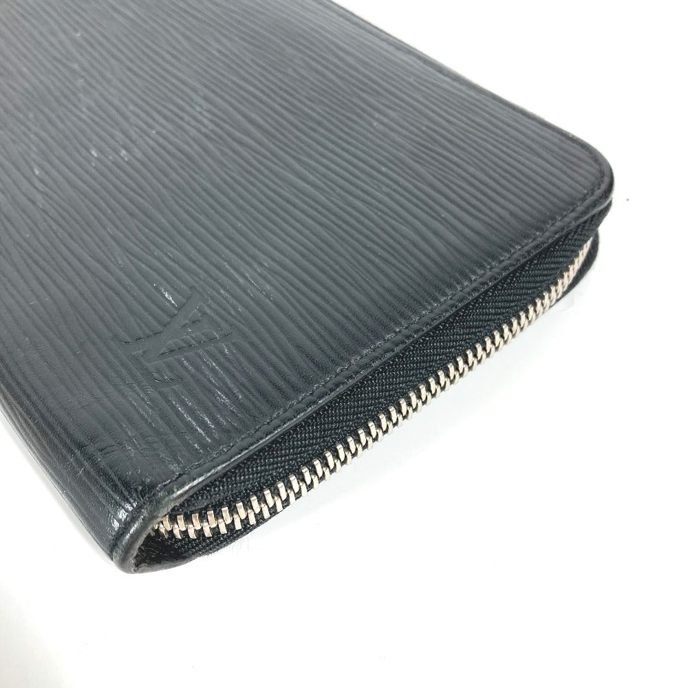 LOUIS VUITTON Long Wallet Purse M62643 Epi Leather black Epi Zippy Organizer NM