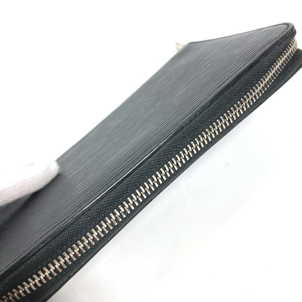 LOUIS VUITTON Long Wallet Purse M62643 Epi Leather black Epi Zippy Organizer NM