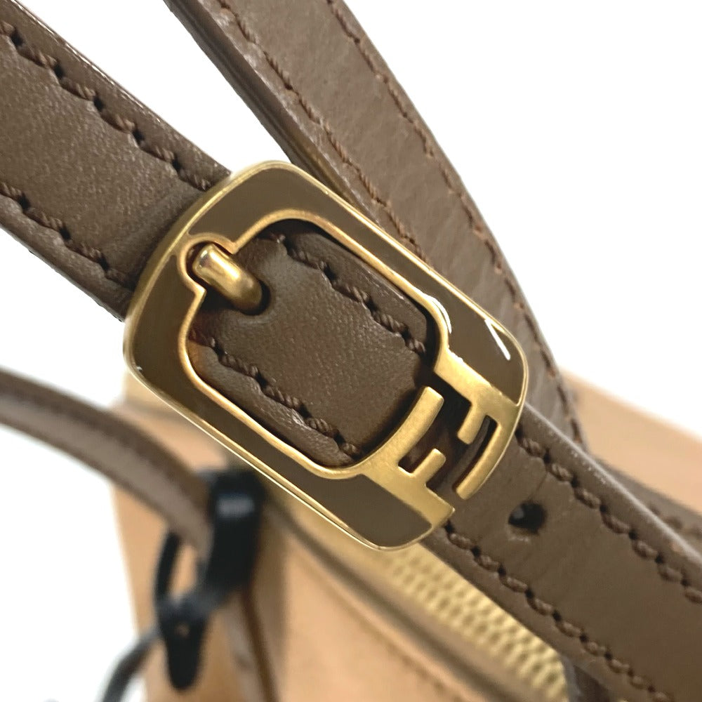 FENDI Shoulder Bag 8MN232 leather beige By color Celeria