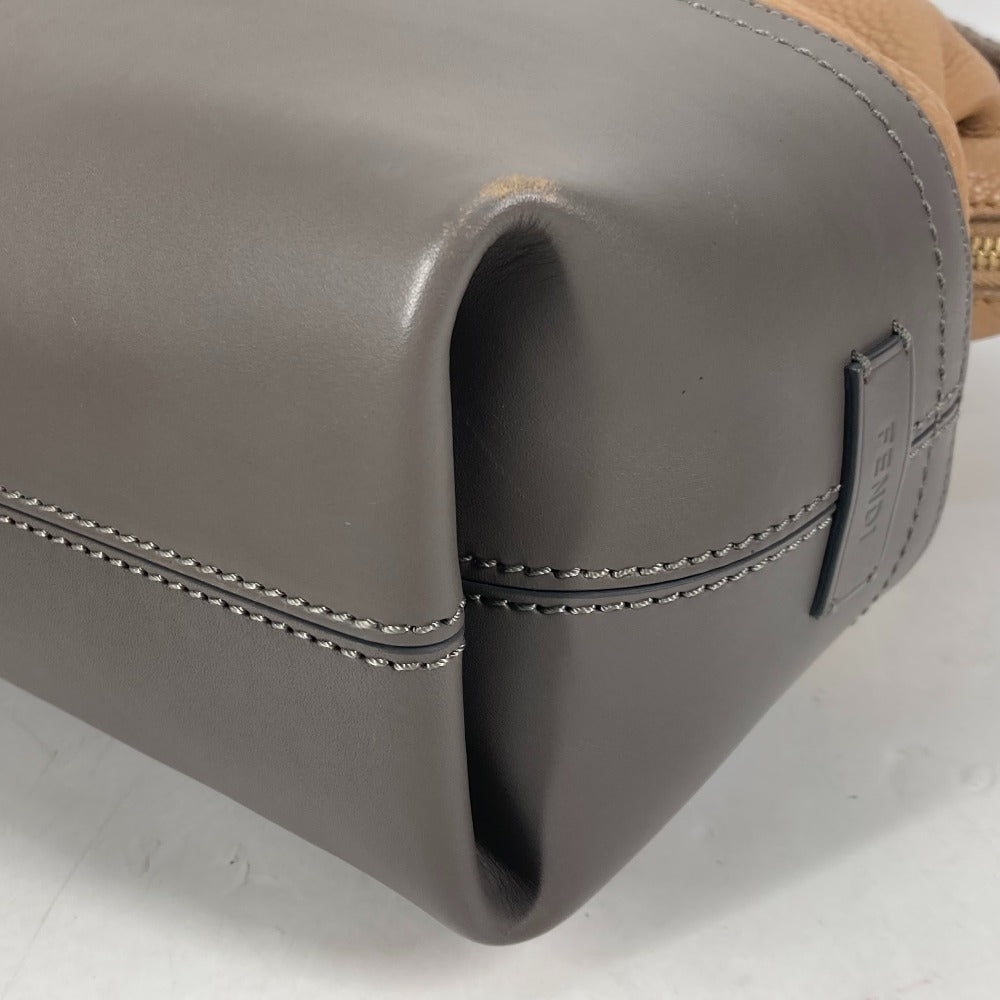 FENDI Shoulder Bag 8MN232 leather beige By color Celeria