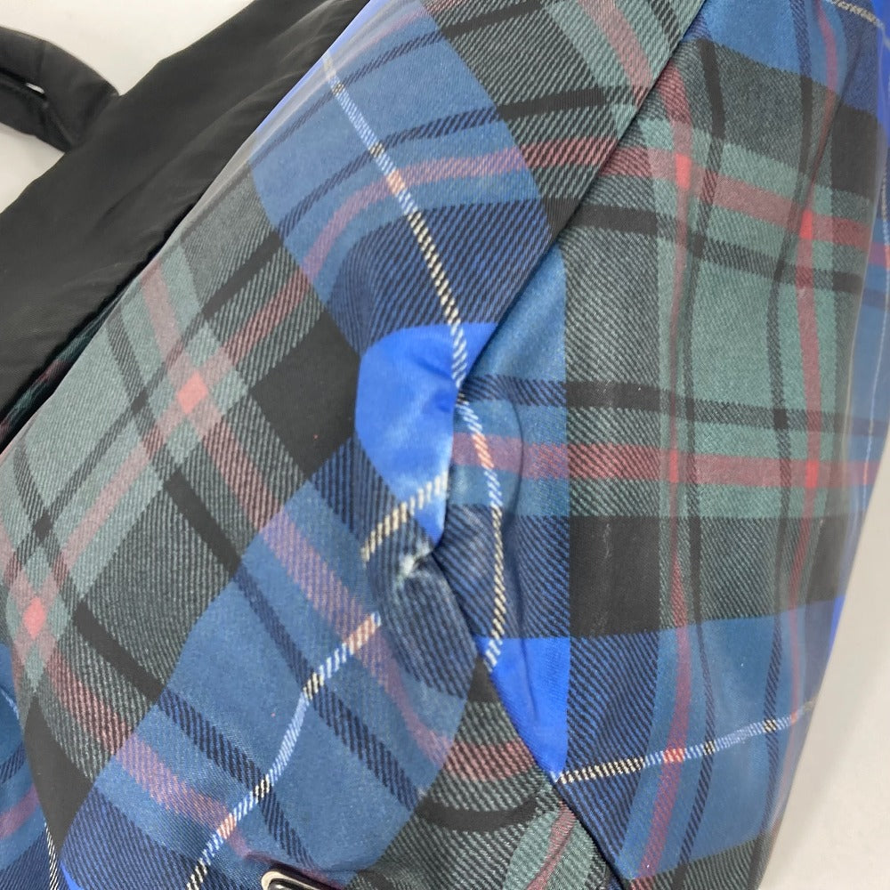 PRADA Shoulder Bag Nylon black check Bag