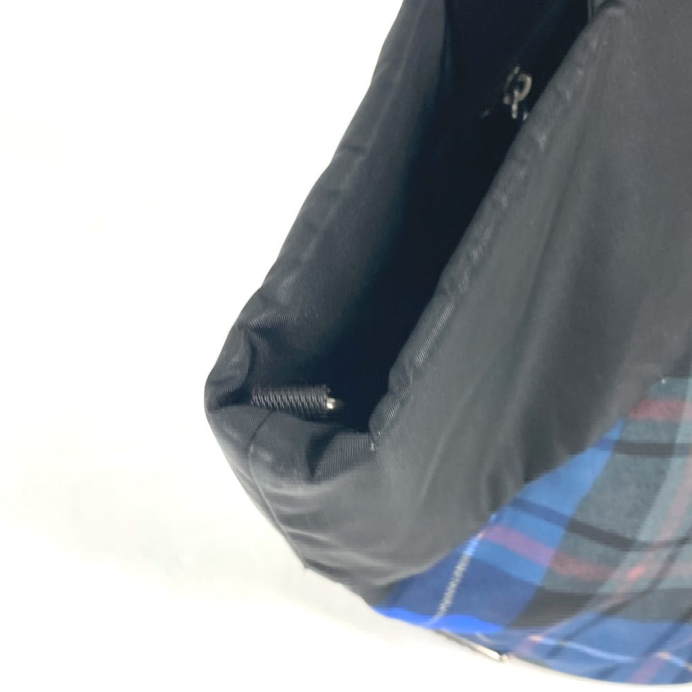 PRADA Shoulder Bag Nylon black check Bag