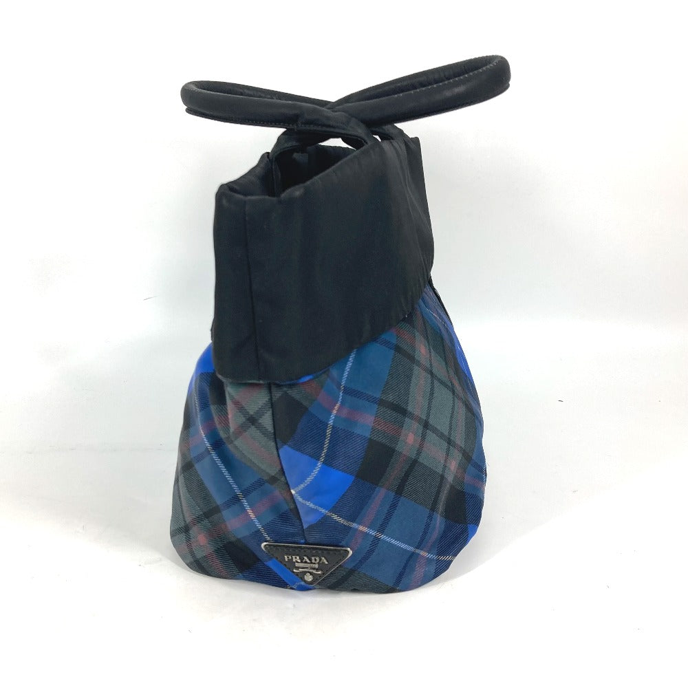 PRADA Shoulder Bag Nylon black check Bag