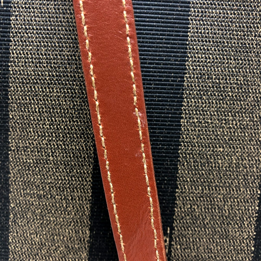 FENDI Tote Bag PVC, Leather khaki Pecan logo