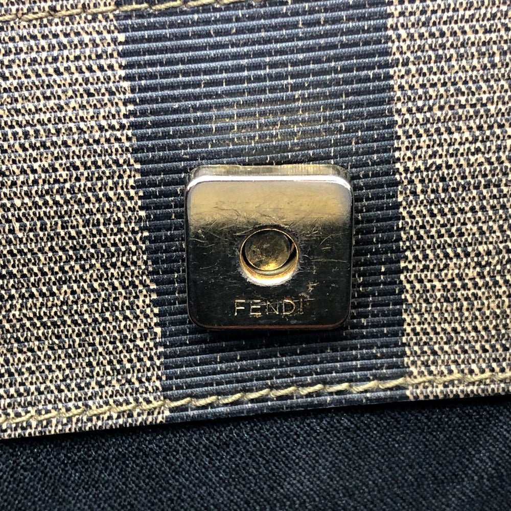 FENDI Tote Bag PVC, Leather khaki Pecan logo