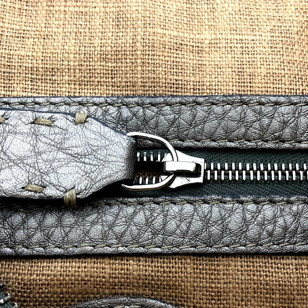 FENDI Shoulder Bag leather Metallic color Celeria