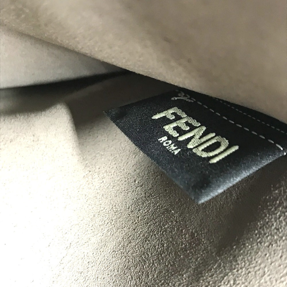 FENDI Clutch bag 7N0078 leather Brown type Pouch pouch Telephone Design mens Used Authentic