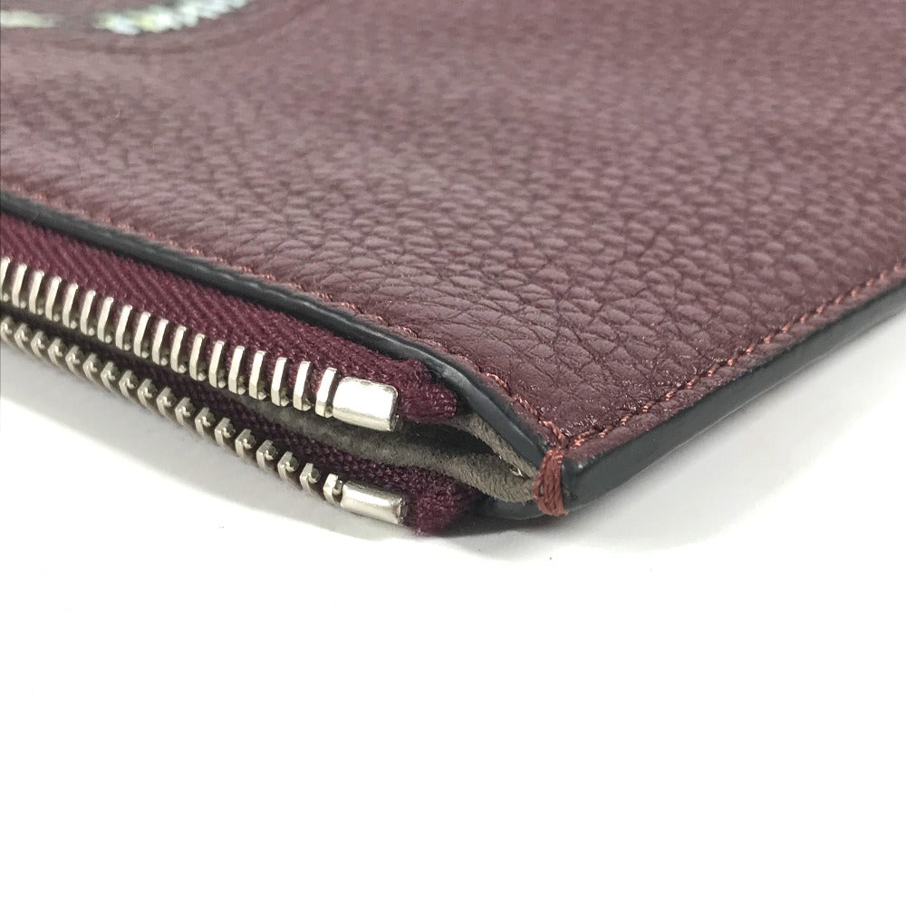 FENDI Clutch bag 7N0078 leather Brown type Pouch pouch Telephone Design mens Used Authentic