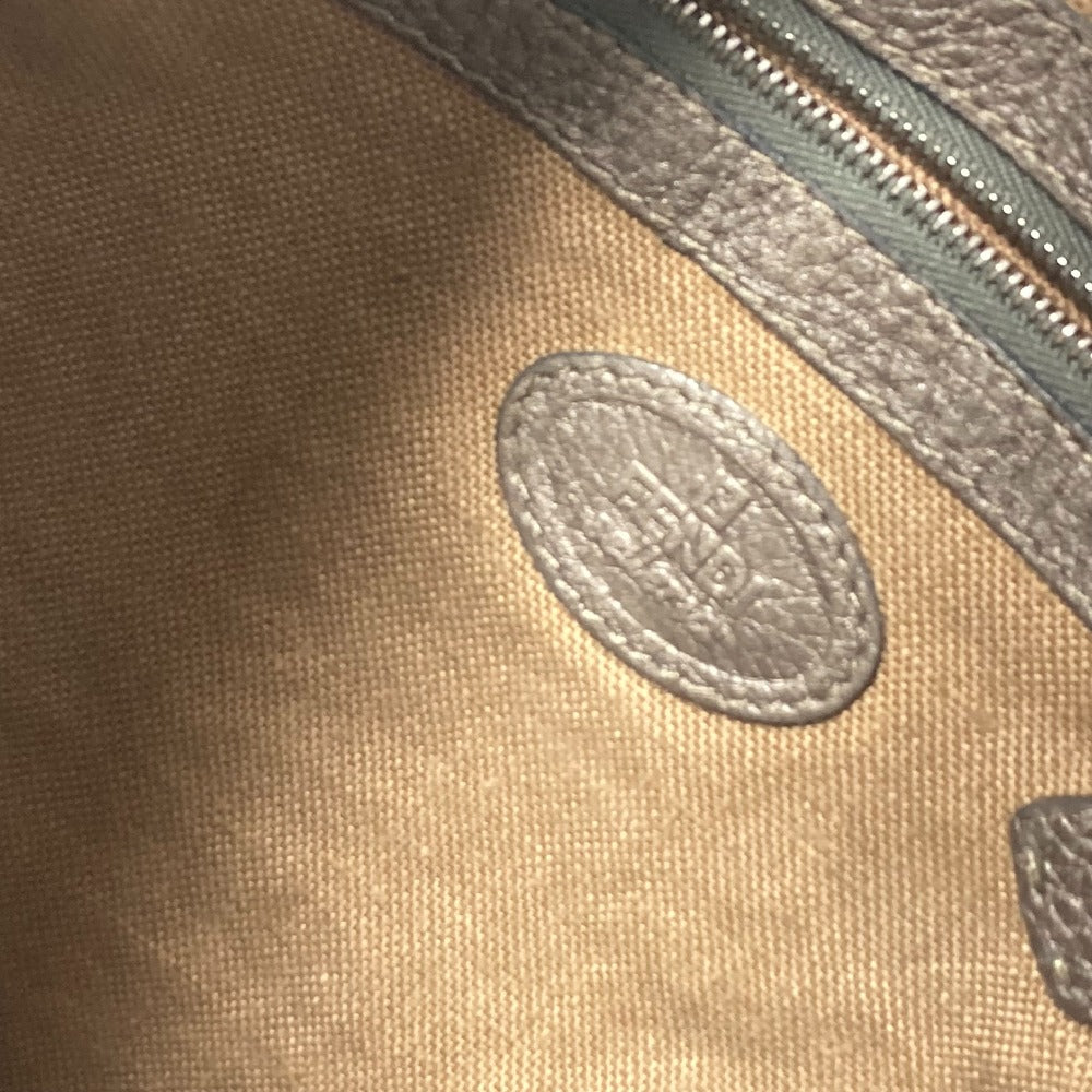 FENDI Shoulder Bag leather Beige type Celeria