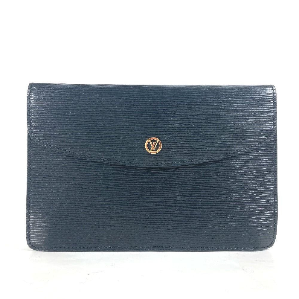 LOUIS VUITTON Clutch bag M52662 Epi Leather black Epi Montaigne 23