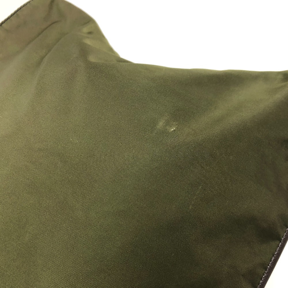 PRADA Shoulder Bag Nylon khaki Triangle logo