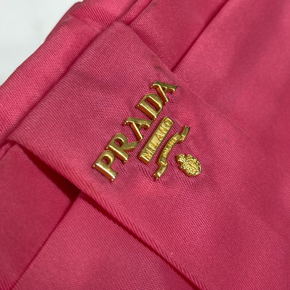 PRADA Clutch bag Nylon pink With strap Ribbon Ribon