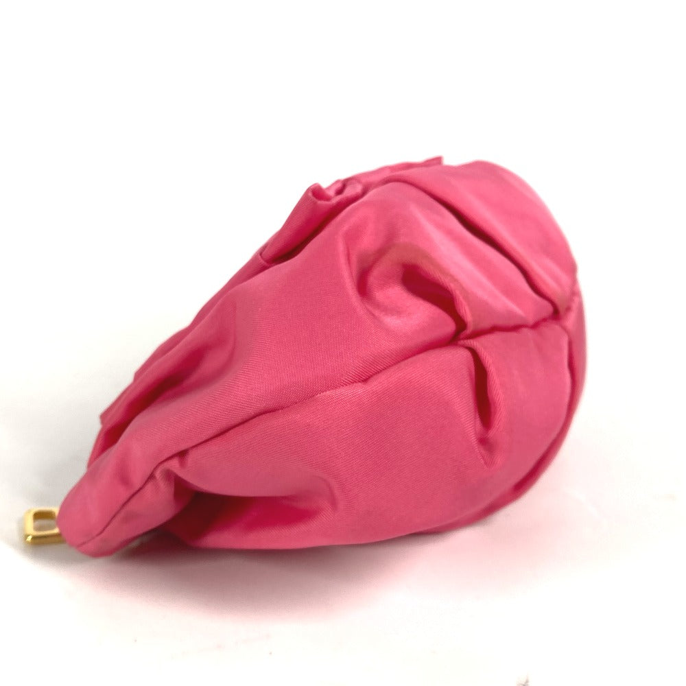 PRADA Clutch bag Nylon pink With strap Ribbon Ribon