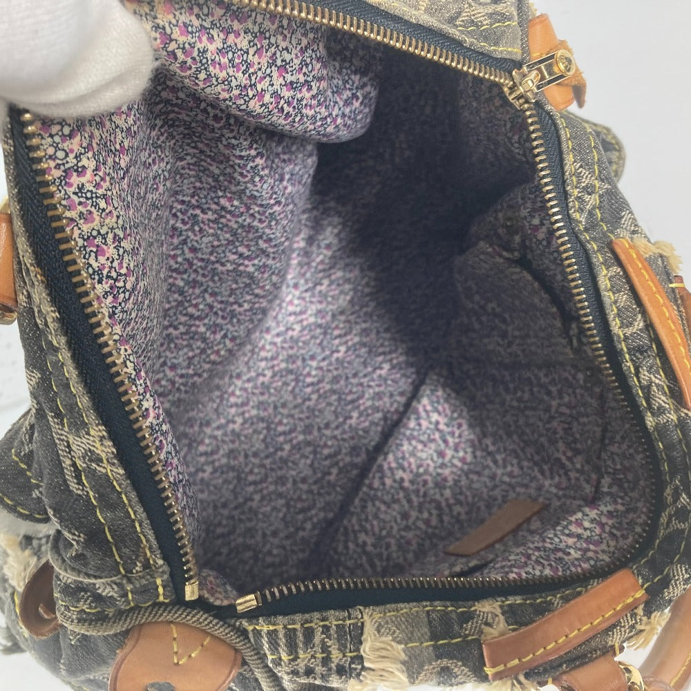 LOUIS VUITTON Handbag M95381 denim black Monogram Denim Patchwork Speedy 30 Women Used Authentic
