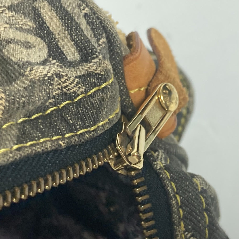 LOUIS VUITTON Handbag M95381 denim black Monogram Denim Patchwork Speedy 30 Women Used Authentic
