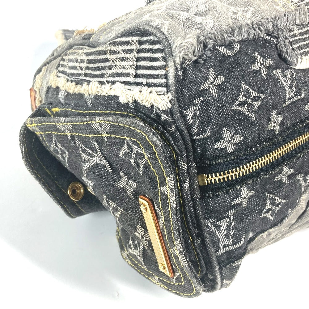 LOUIS VUITTON Handbag M95381 denim black Monogram Denim Patchwork Speedy 30 Women Used Authentic
