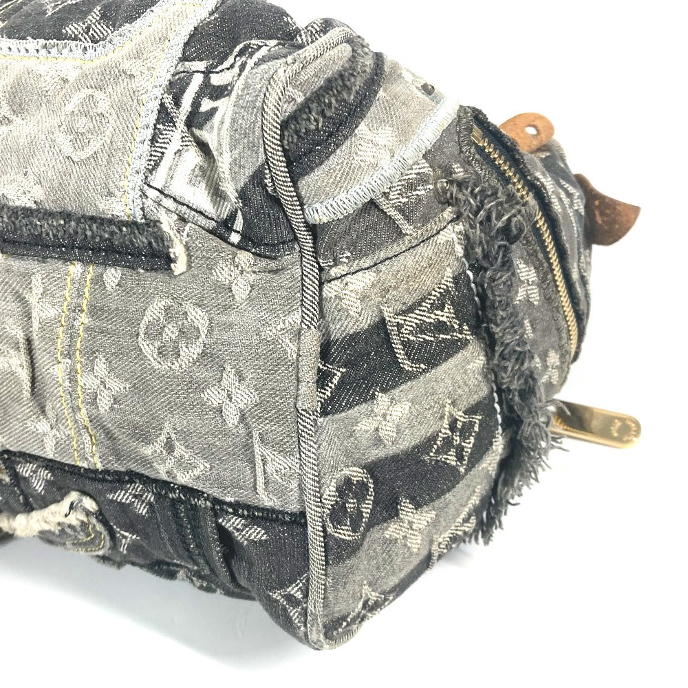 LOUIS VUITTON Handbag M95381 denim black Monogram Denim Patchwork Speedy 30 Women Used Authentic