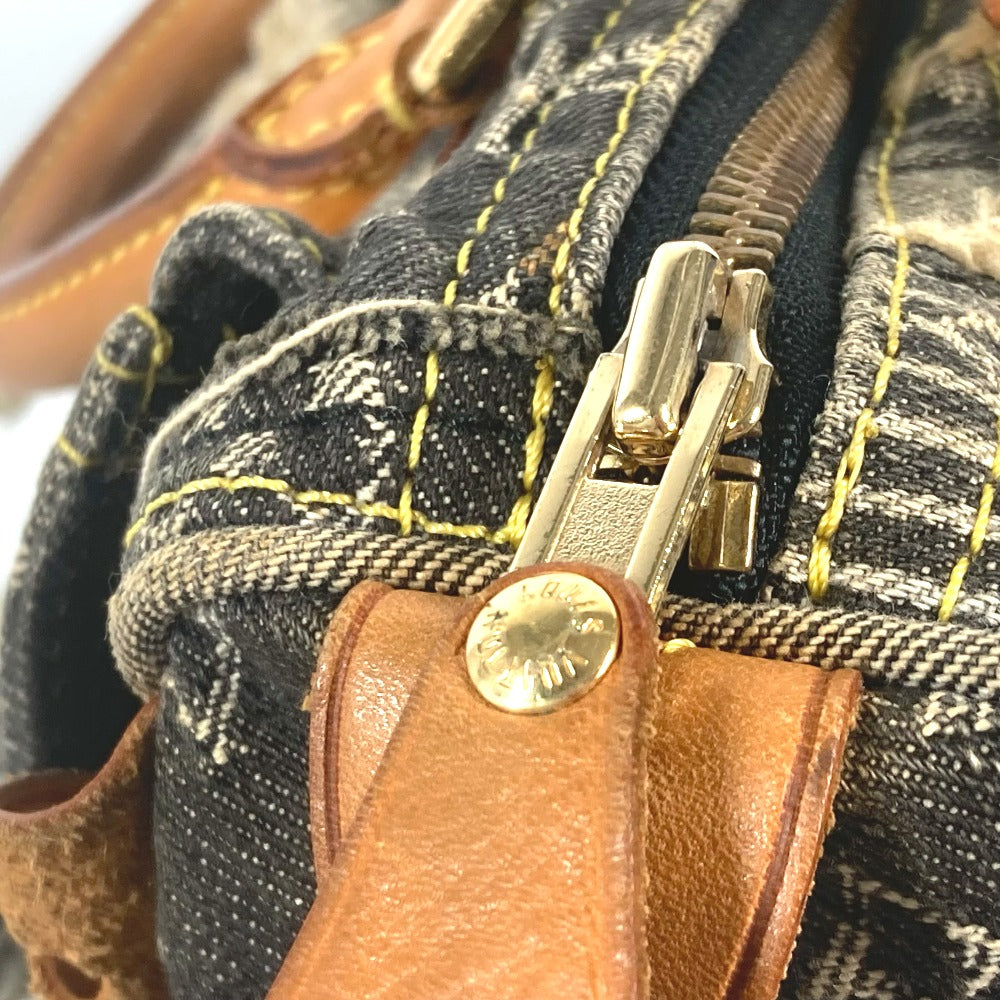 LOUIS VUITTON Handbag M95381 denim black Monogram Denim Patchwork Speedy 30 Women Used Authentic