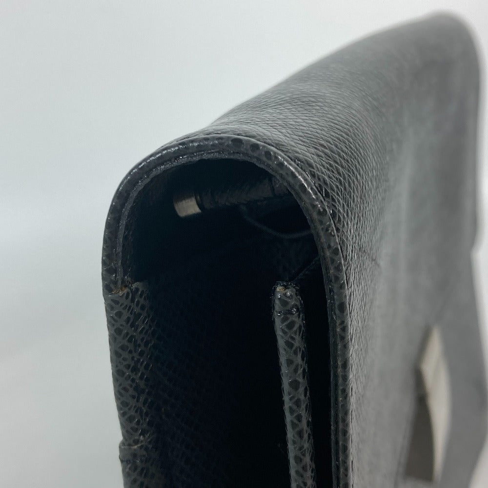 LOUIS VUITTON business bag M30782 Taiga Leather black Taiga Selenga