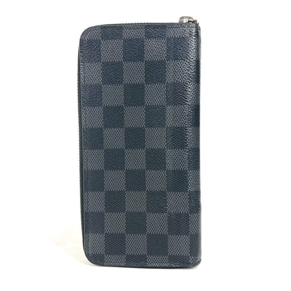 LOUIS VUITTON Long Wallet Purse N61653 Damier Grafitto Canvas black Damier Grafitte Portefeuille Vasco