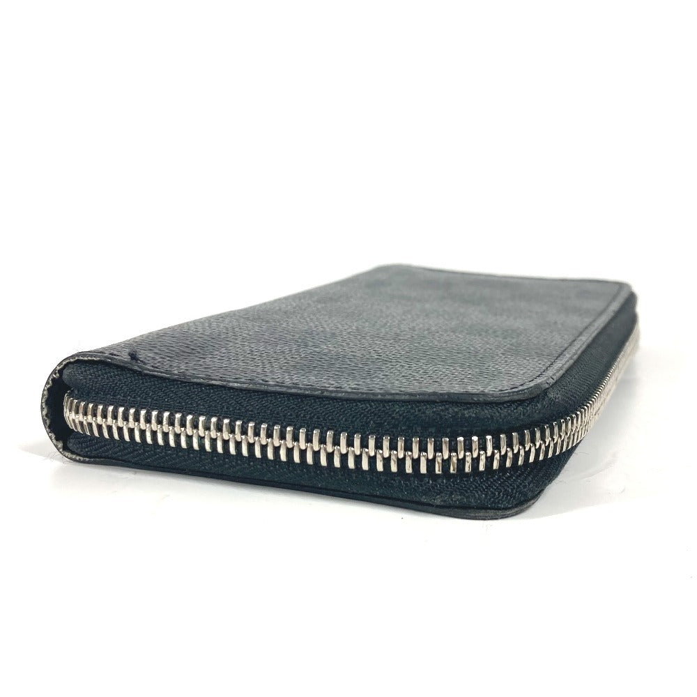 LOUIS VUITTON Long Wallet Purse N61653 Damier Grafitto Canvas black Damier Grafitte Portefeuille Vasco