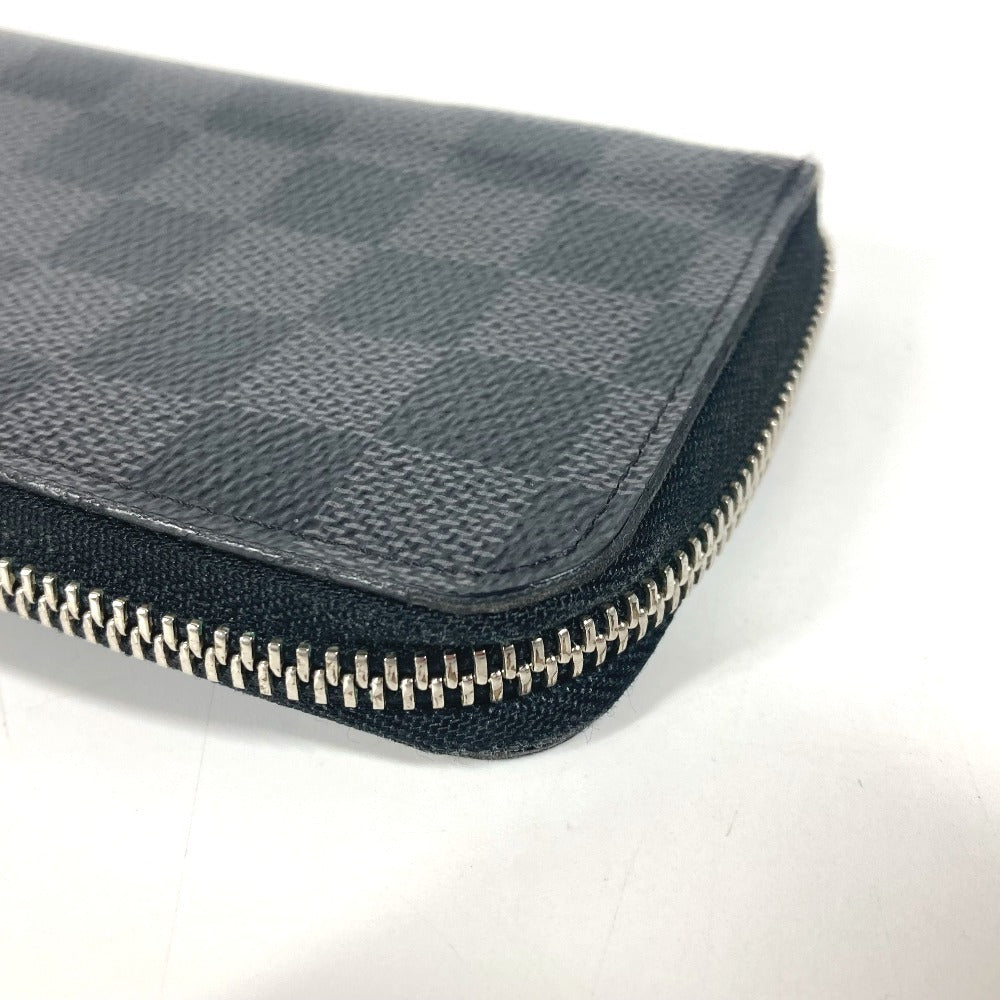 LOUIS VUITTON Long Wallet Purse N61653 Damier Grafitto Canvas black Damier Grafitte Portefeuille Vasco