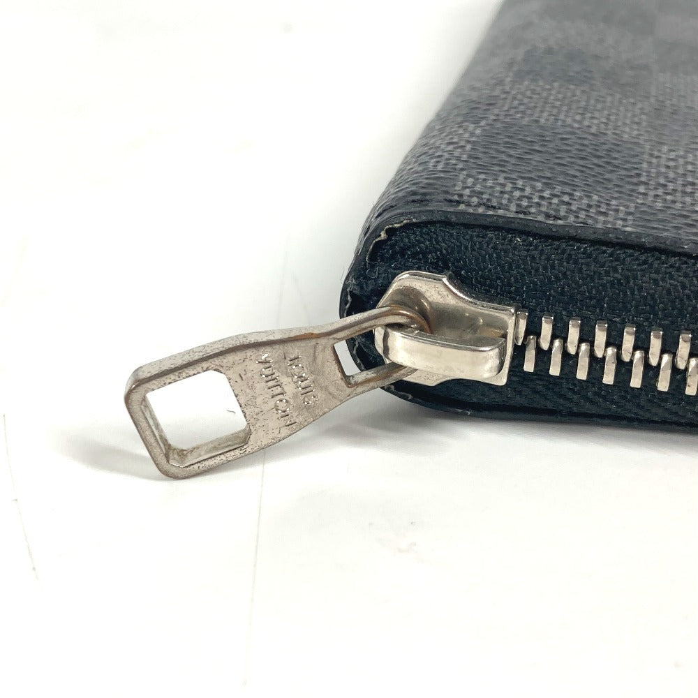 LOUIS VUITTON Long Wallet Purse N61653 Damier Grafitto Canvas black Damier Grafitte Portefeuille Vasco