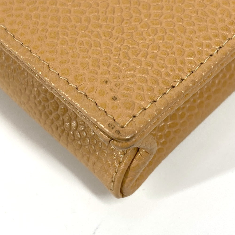 CHANEL Cigarette case A13511 Caviar skin beige CC COCO Mark logo