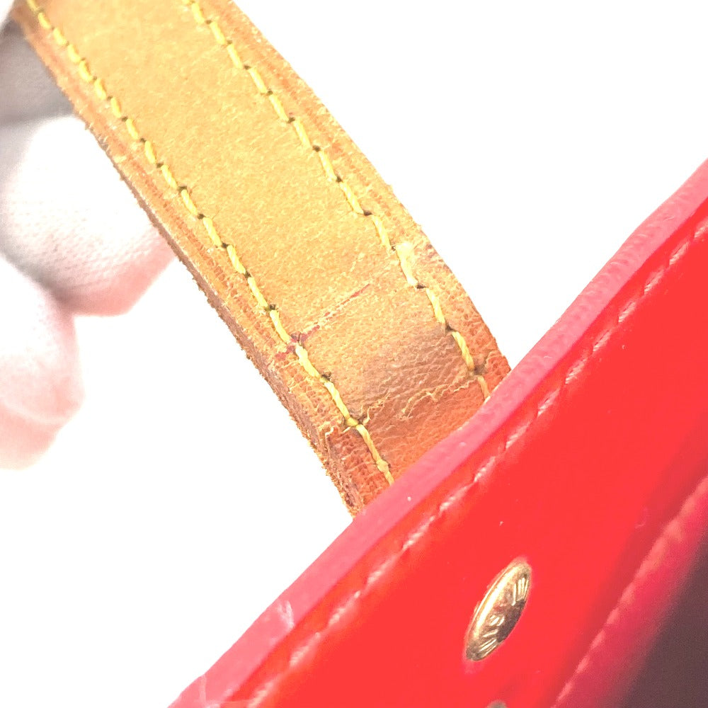 LOUIS VUITTON Shoulder Bag M91086 Monogram Vernis Red Monogram Vernis Reed MM