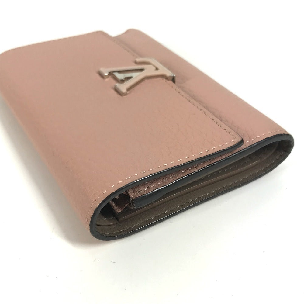 LOUIS VUITTON Trifold wallet M62156 Taurillon Clemence pink Portefeuille Capsine