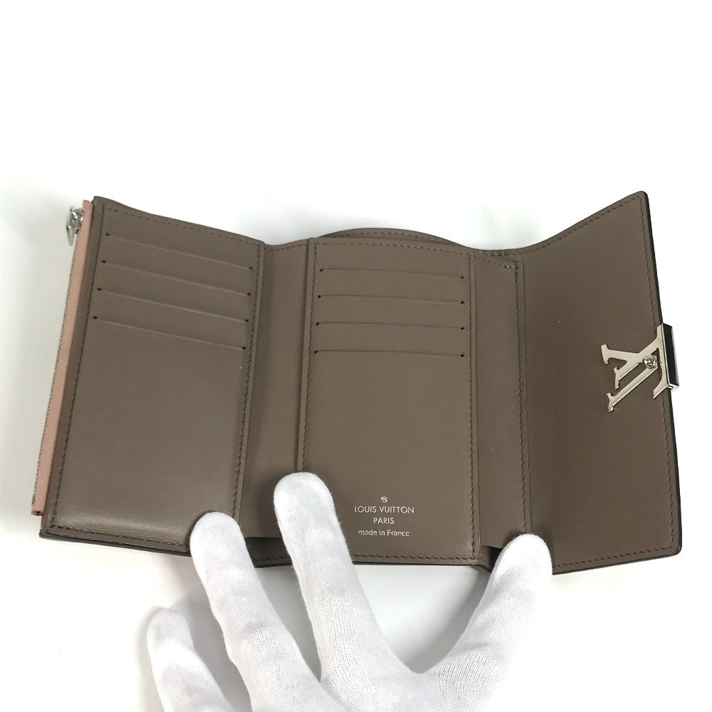 LOUIS VUITTON Trifold wallet M62156 Taurillon Clemence pink Portefeuille Capsine