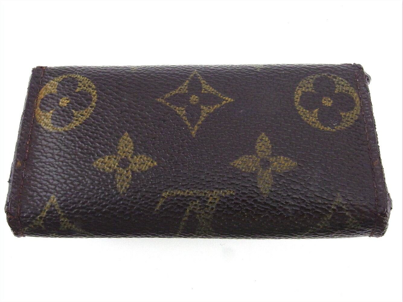 LOUIS VUITTON Key case Key holder M62631 Brown beige gold Multicles4
