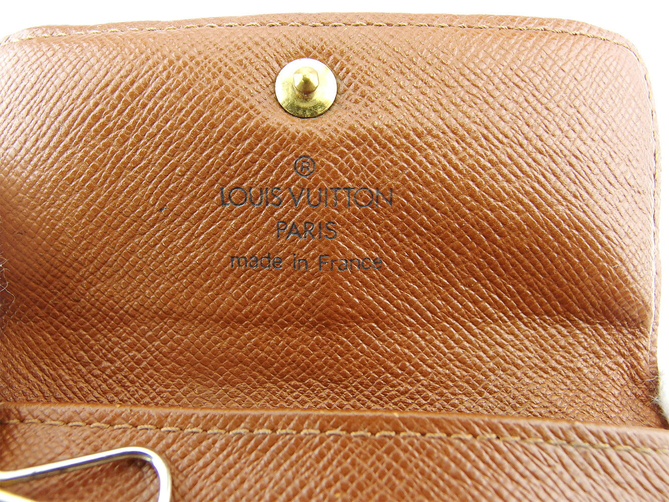 LOUIS VUITTON Key case Key holder M62631 Brown beige gold Multicles4