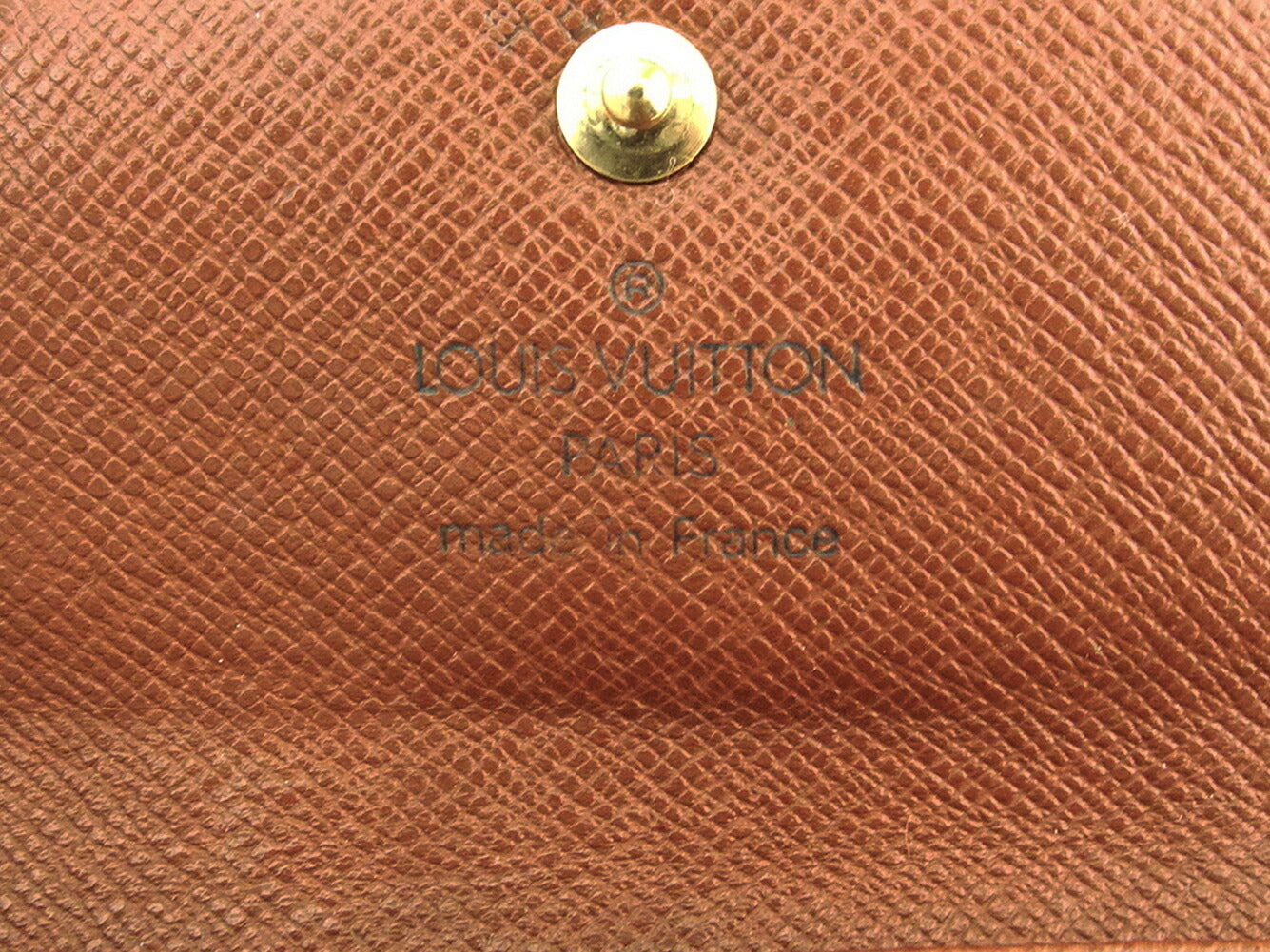 LOUIS VUITTON Key case Key holder M62631 Brown beige gold Multicles4