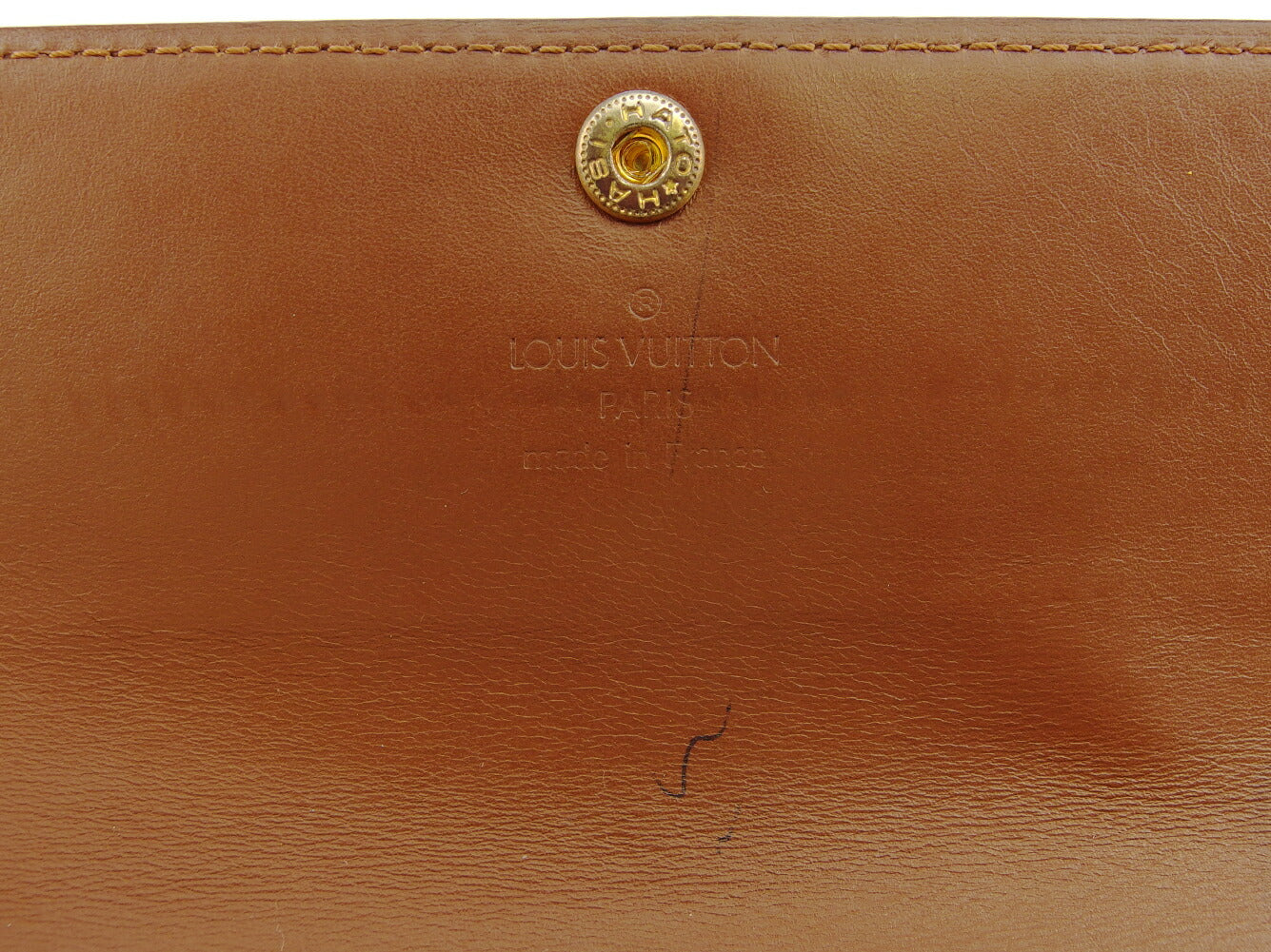 LOUIS VUITTON Long Wallet Purse M91174 Brown gold Pochette Porto Monécredi