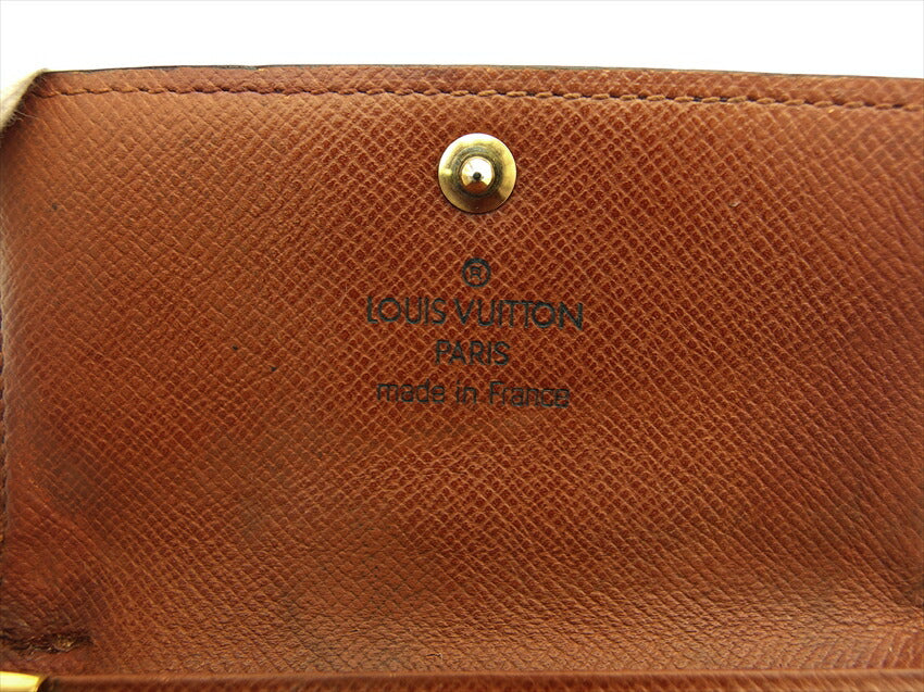 LOUIS VUITTON Key case Key holder M62630 Brown beige gold Multicles6