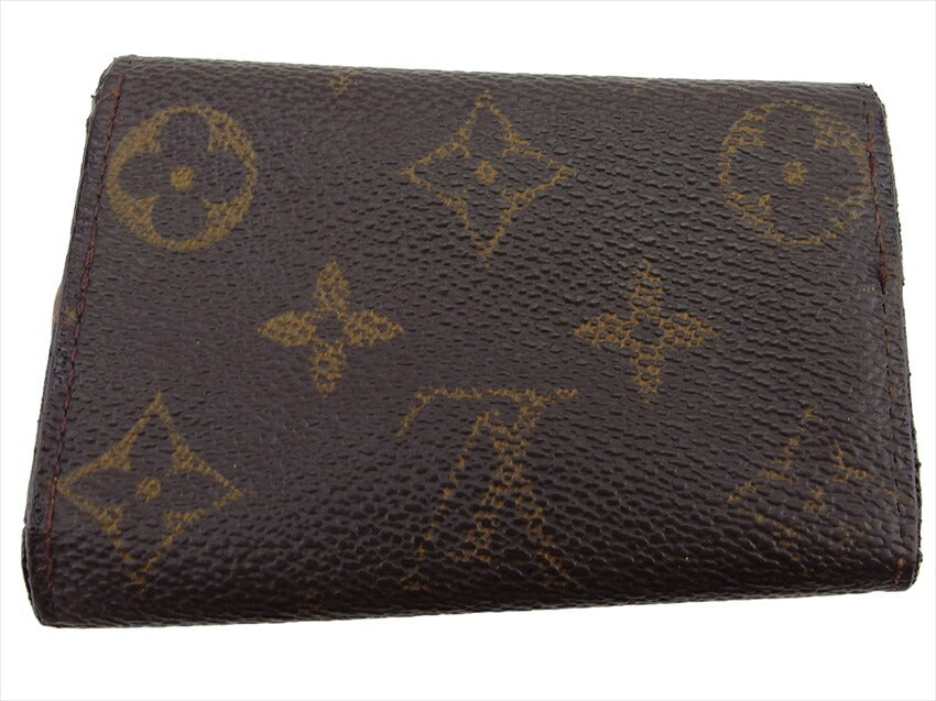 LOUIS VUITTON Key case Key holder M62630 Brown beige gold Multicles6
